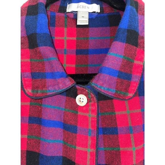 J. Crew Classic Plaid Flannel Lounge Shirt - Picture 3 of 10